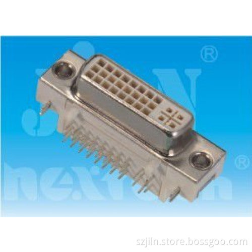 DVI female right angle electrical bnc connector